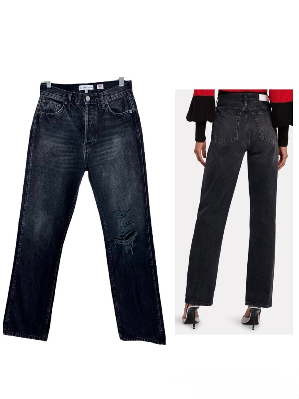 Re/Done Vintage Levi’s High Rise Loose Denim Jeans Size 27